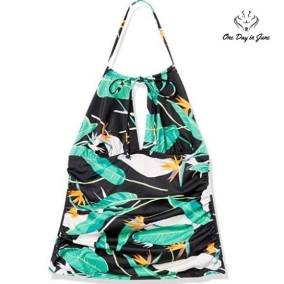 Coastal Blue Convertible Halter Neck Tankini Top Size XS - Picture 3 of 3